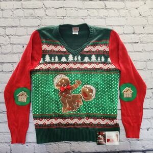 Spencers Workshop Men's Light Up Christmas Ugly Sweater